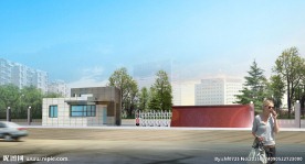 公司大门效果图