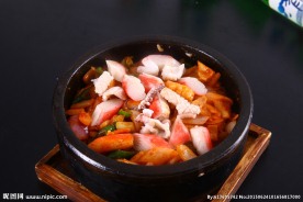 韩式石锅海鲜拌饭