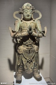 韦驮铜像