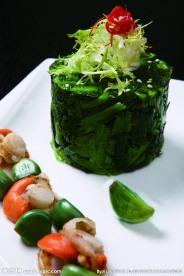 扇贝拌菠菜
