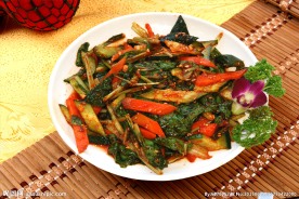 小白菜拌黄瓜