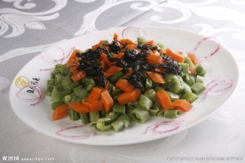 榄菜肉碎炒豆角