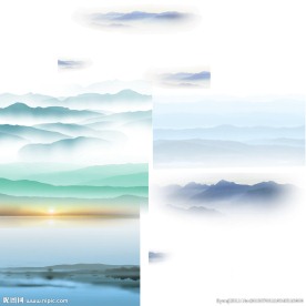 水墨山水画背景