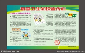 爱国卫生知识宣传栏
