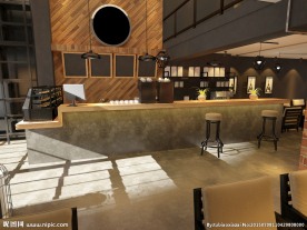 loft咖啡店效果图