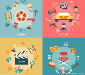 电影元素插画