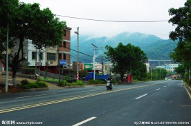 城郊山水 路桥建筑