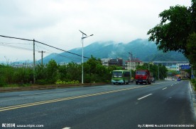 城郊山水 路桥建筑