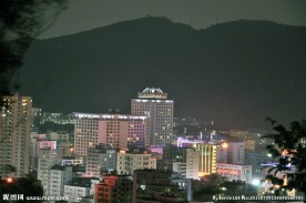 城市夜景黄昏