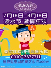 泼水节海报
