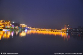 怀化芷江龙津风雨桥夜景