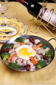 鸡子酒煮珍菌