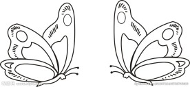 蝴蝶简笔