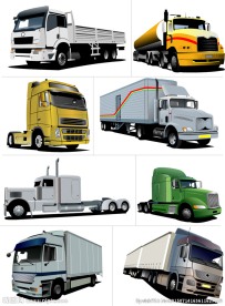 矢量大卡车