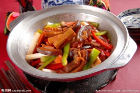 干锅干笋驴肉