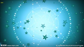 蓝色五角星素材