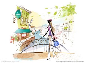 时尚女性生活场景