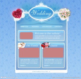 国外简洁清新浪漫爱情网页素材