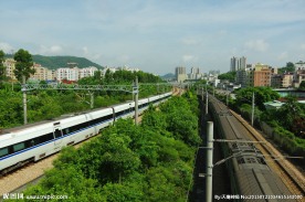 高速铁路 列车穿梭