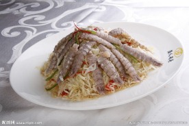 虾爬肉卷心菜