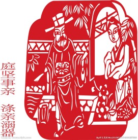 24孝 庭坚事亲   涤亲溺器