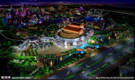 北京欢乐谷鸟瞰效果图