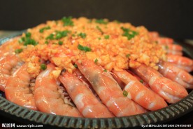 生煎元宝虾生煎元宝虾虾美食龙虾