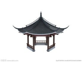 古建亭子3d模型
