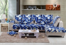 毛绒沙发垫正面