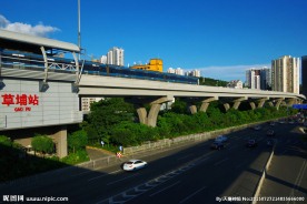 城市地铁站 深圳草铺站