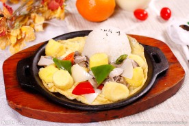 铁板蛋香豆腐饭