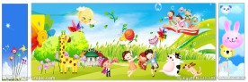 幼儿园墙壁贴