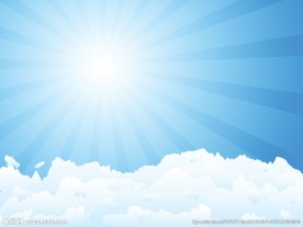 矢量风景漫画蓝天白云