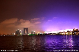 苏州金鸡湖夜景