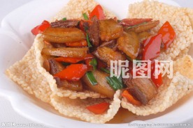 锅巴盖肉