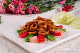 京葱肉酱爆鱿鱼筒
