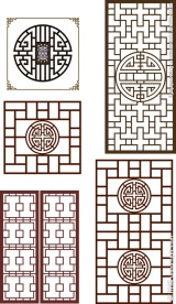 窗花 福禄寿纹样