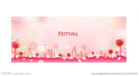 梦幻城市线条底纹