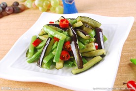 豆角烧紫茄