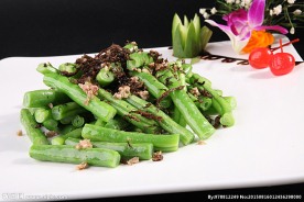 榄菜肉松四季豆角