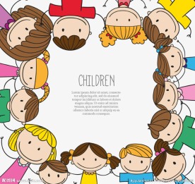 创意孩子设计矢量素材