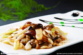 大葱烧野山菌