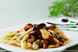 大葱烧野山菌