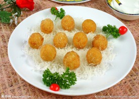 银丝土豆球