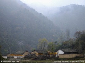 烟雨飘渺的乡村