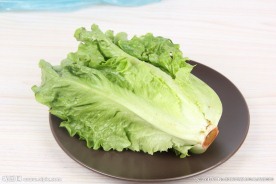 盘子里的生菜