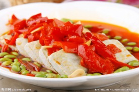 毛豆米蒸臭豆腐