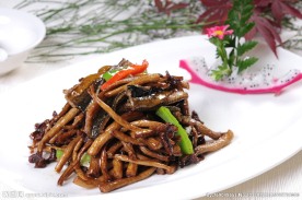 茶树菇炒鳝柳