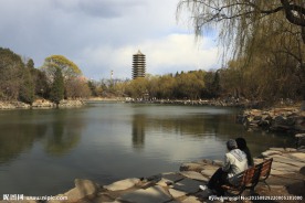 北大未名湖风景高清摄影
