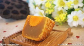 中秋月饼 蛋黄莲蓉月饼切片